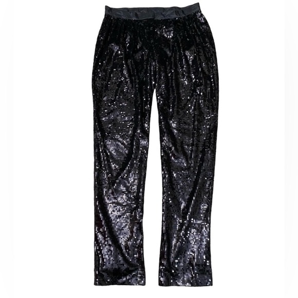Sea New York black sequin cocktail party pants - Picture 2 of 5
